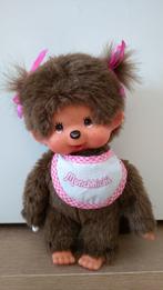 Monchhichi aapje meisje, knuffel met slab, Ophalen of Verzenden, Zo goed als nieuw, Overige typen