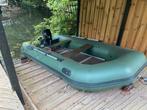 Fish 380 green + mercury 6pk 4-takt, Watersport en Boten, Rubberboten, Ophalen, Benzine, Minder dan 70 pk, Hout