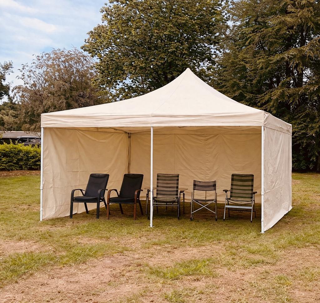 Partytent 4x4 meter te koop, Tuin en Terras, Partytenten, Ophalen, Zo goed als nieuw, Minder dan 5 meter