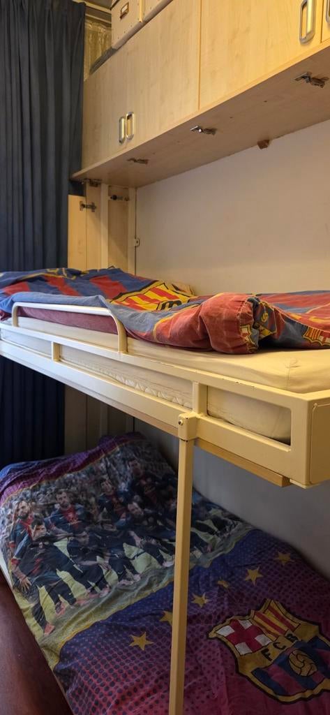 Kastbed stapelbed opklapbaar met optionele kasten, Huis en Inrichting, Slaapkamer | Stapelbedden en Hoogslapers, Ophalen