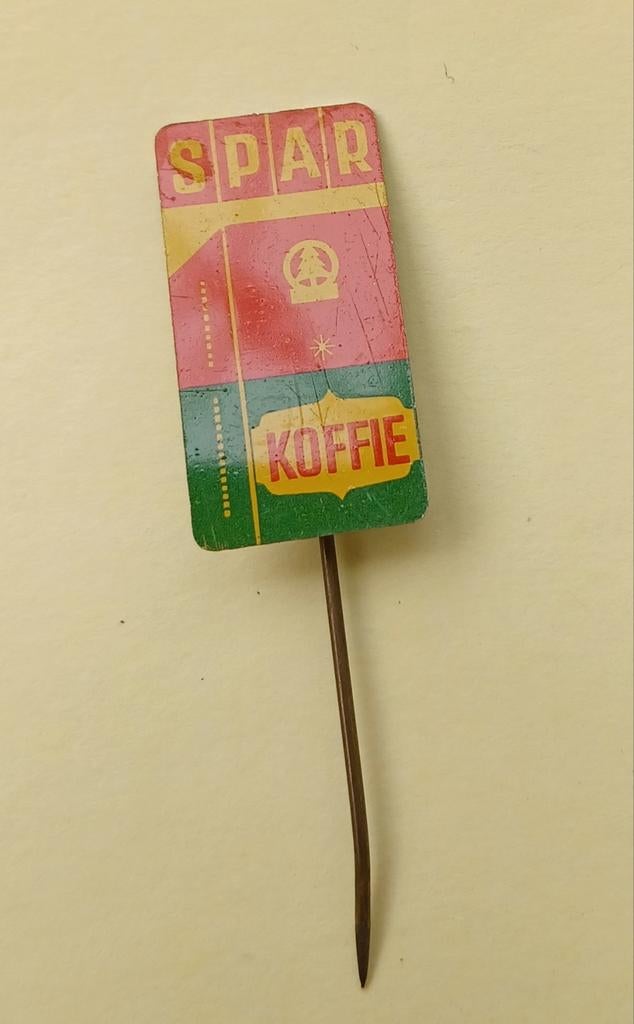 Vintage SPAR Koffie Reclame Speldje, Verzamelen, Ophalen of Verzenden, Gebruikt, Gebruiksvoorwerp