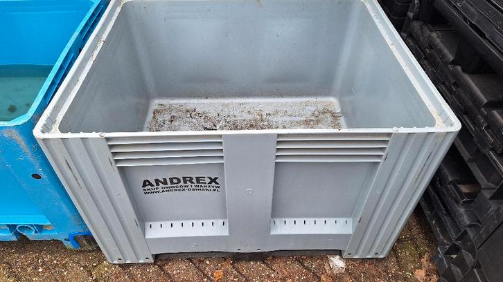 Palletbak, vleesbak accubak kist grijs 120 x 100 x 79 cm, Huis en Inrichting, Woonaccessoires | Kisten, Gebruikt, 75 cm of meer