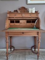 antiek eiken rolluikbureau secretaire sfeervol/functioneel, Ophalen, Gebruikt, Eind 19e - begin 20e eeuw invloeden  Louis Philippe/Victoriaans