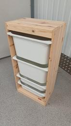 IKEA TROFAST opbergkast (hout) + 4 witte bakken, Kinderen en Baby's, Kinderkamer | Commodes en Kasten, Ophalen, Zo goed als nieuw