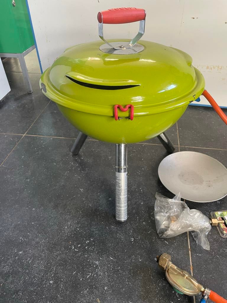Bodum Fyrkat Pic Nique Gasbarbecue - Groen, Ophalen of Verzenden, Zo goed als nieuw
