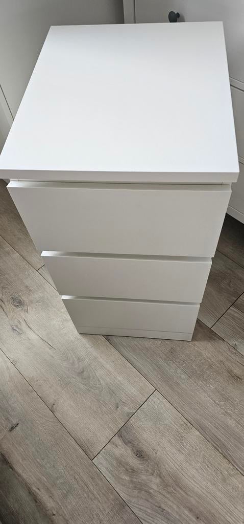 Malm 3 ladenkast, Huis en Inrichting, Kasten | Ladekasten, Ophalen, 50 tot 100 cm, Zo goed als nieuw, 3 of 4 laden