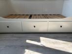 Ikea uitschuifbed Hemnes, Huis en Inrichting, Slaapkamer | Bedden, Ophalen, Gebruikt, Wit, Tweepersoons