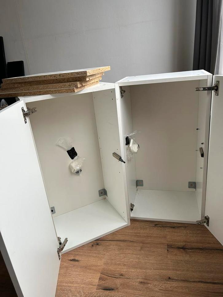 IKEA KNOXHULT Keukenkastjes - Wit, Huis en Inrichting, Keuken | Keukenelementen, Gebruikt, Minder dan 100 cm, 50 tot 100 cm, 25 tot 50 cm
