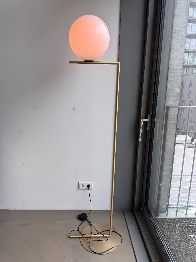 Flos IC Lights F2 Vloerlamp (Messing) –Michael Anastassiades, Ophalen, Design, 150 tot 200 cm, Glas