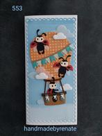 Nr. 553 Handgemaakte wenskaart luchtballon, Ophalen of Verzenden, Nieuw, Overige thema's