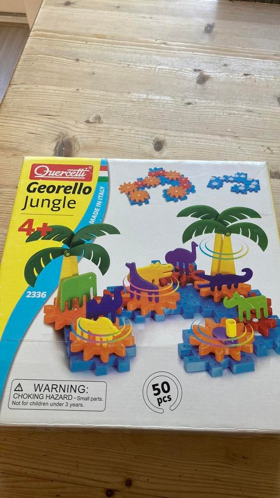 Georello jungle, educatieve puzzel 4 + compleet., Ophalen of Verzenden, Gebruikt, Bouwen