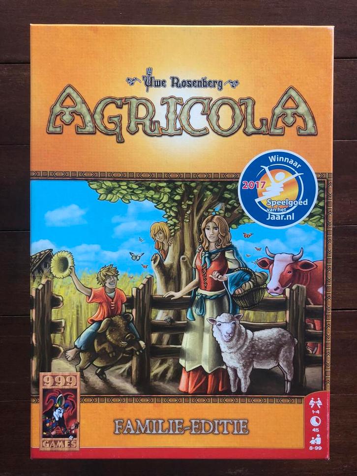 Agricola familie editie, Hobby en Vrije tijd, Gezelschapsspellen | Bordspellen, Zo goed als nieuw, Ophalen of Verzenden
