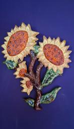 Keramieken wanddecoratie zonnebloemen "Amphora", Antiek en Kunst, Ophalen of Verzenden