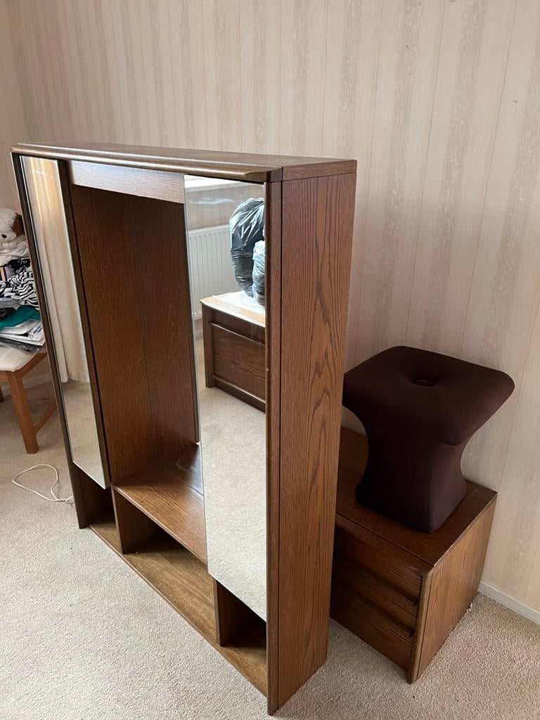 Oisterwijk  kaptafel met poef., Ophalen, Zo goed als nieuw, 50 tot 100 cm, Minder dan 100 cm