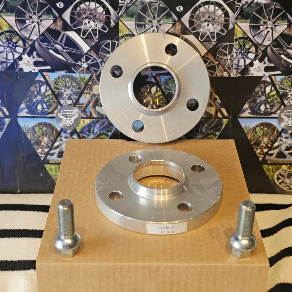 Spoorverbreders spacers vw Golf 1 4x100 57,1  15mm, Ophalen of Verzenden