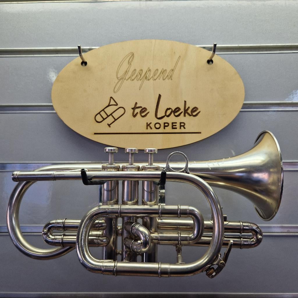 Besson New standard cornet, Ophalen of Verzenden, Gebruikt, Koperblazer, Met koffer of draagtas