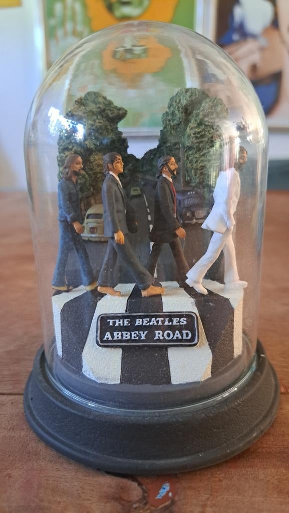 Beatles Abbey Road Franklin Mint musical figurine bell jar, Ophalen of Verzenden