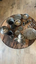 Tin, Ophalen of Verzenden, Gebruikt, Rond, Overige materialen