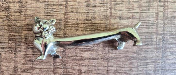 6 Vintage Messenleggers Poes Kat Zeldzaam, Antiek en Kunst, Antiek | Bestek, Ophalen of Verzenden