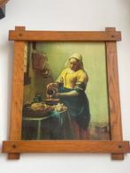 Schilderij melkmeisje vintage lijst, Antiek en Kunst, Kunst | Schilderijen | Klassiek, Ophalen of Verzenden