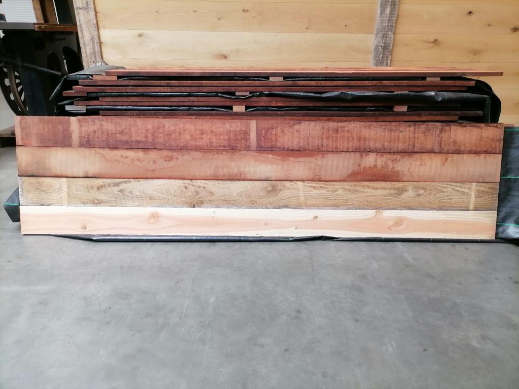 Combi beschoeiingschotten vuren- hardhout voordelig, Tuin en Terras, Palen, Balken en Planken, Nieuw, Ophalen of Verzenden