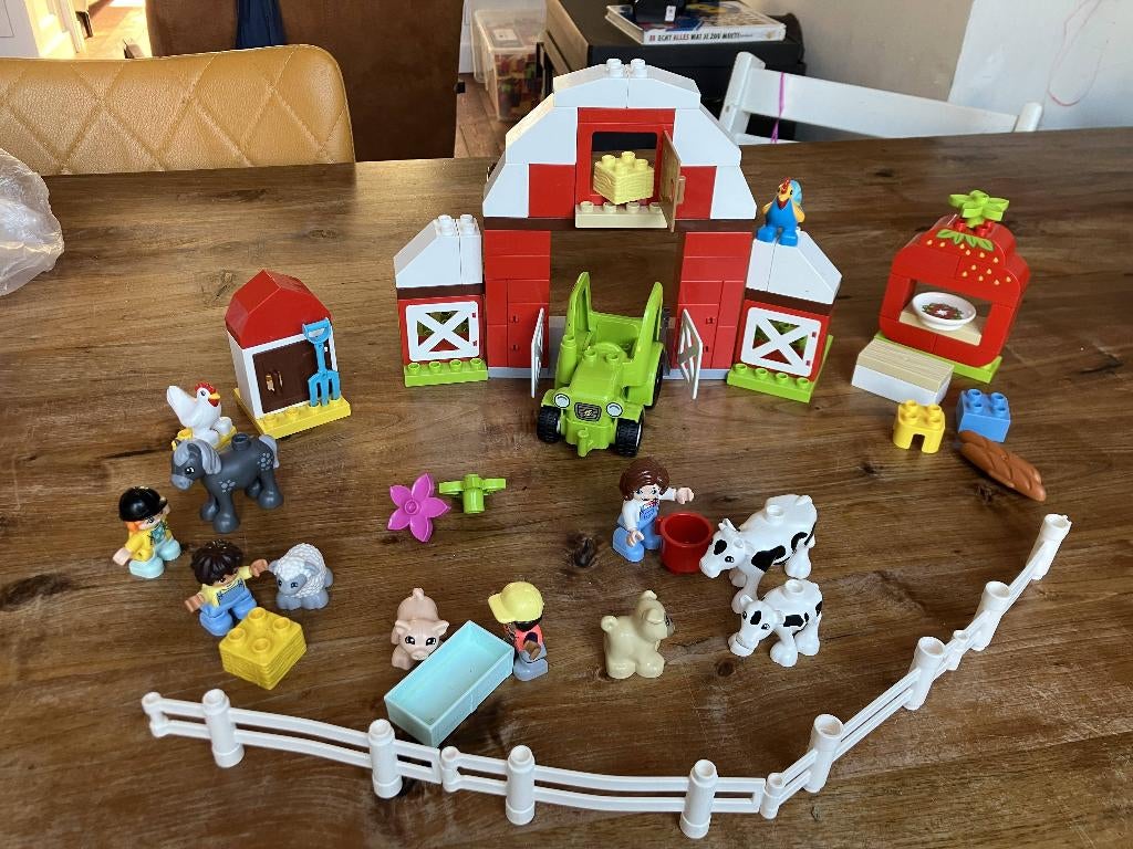 Duplo Boerderij Dieren verzorgen (10952), Gebruikt, Overige thema's, Ophalen of Verzenden, Duplo