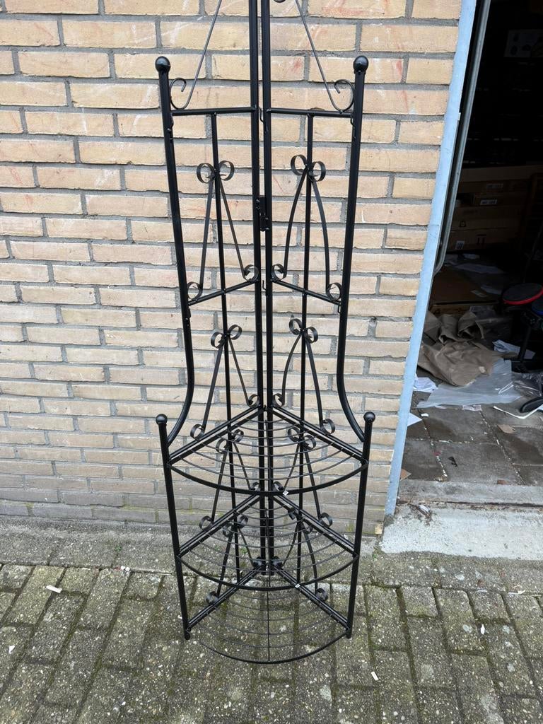 Nieuw planten rek zwart, Ophalen of Verzenden, Zo goed als nieuw, Rechthoekig, Hout