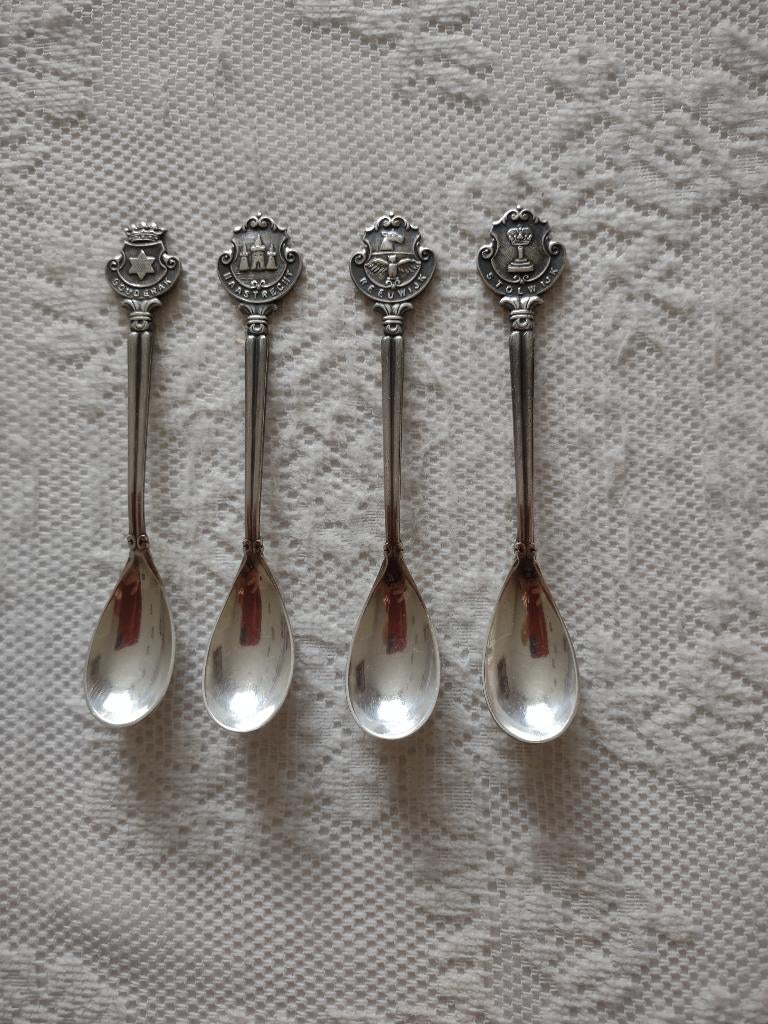 posthoorn lepeltjes met plaatsnaam (nog 2), Antiek en Kunst, Ophalen of Verzenden