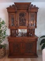 Antieke Jachtkast met Gedetailleerd Houtsnijwerk, Antiek en Kunst, Ophalen