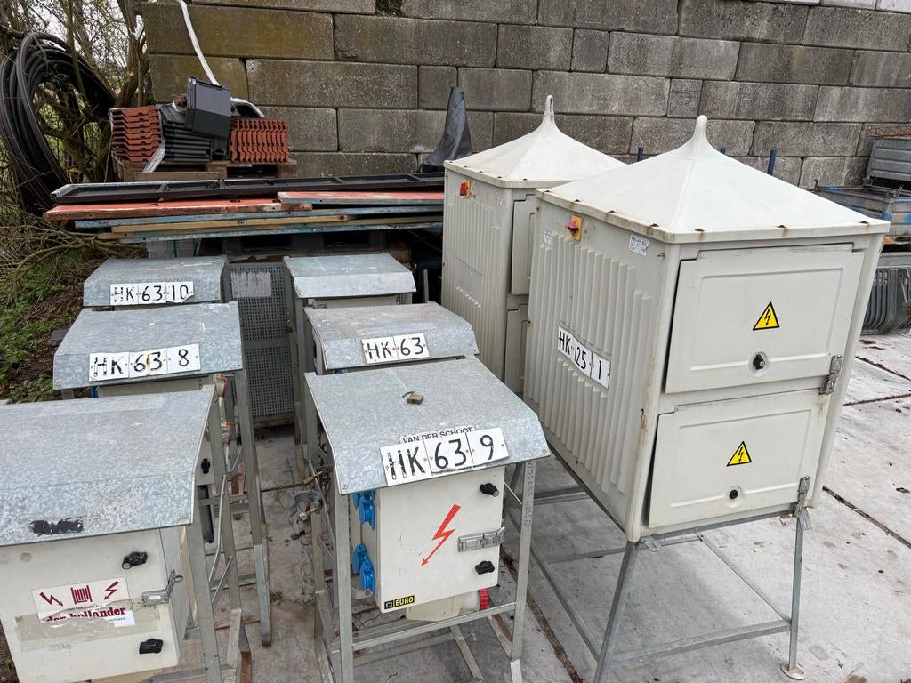 Partij of los Bouwstroomkasten bouwkast elektra kast, Ophalen of Verzenden, Gebruikt, Overige typen