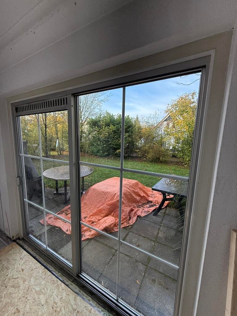 Aluminium Schuifpui dubbelglas 240 hoog 223 breed, Doe-het-zelf en Verbouw, Kozijnen en Schuifpuien, 225 cm of meer, Aluminium