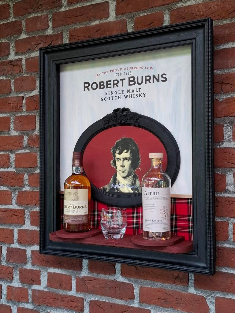 Whisky wand decoratie robert burns, Huis en Inrichting, Barren, Ophalen of Verzenden