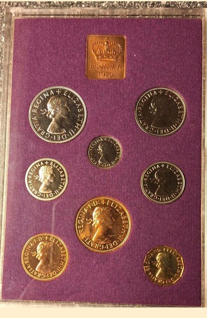 Proof Set laatste pre-decimale munten door de royal mint, Postzegels en Munten, Munten | Europa | Euromunten, Ophalen, Overige landen