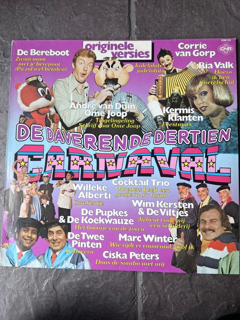 De Daverende Dertien Carnaval LP, Gebruikt, Originele persing, Ophalen of Verzenden, 1970 - 1979