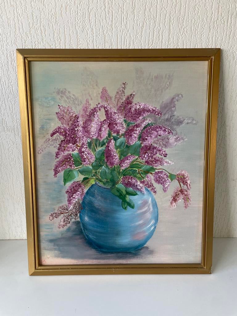 Schilderij De Serene Seringen Gerda Slingerland, Antiek en Kunst, Kunst | Schilderijen | Klassiek, Ophalen