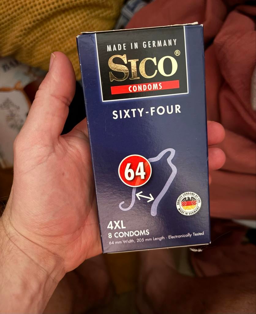 Sico 4XL condooms maat 64 nieuw, Sport en Fitness, Ophalen of Verzenden, Nieuw