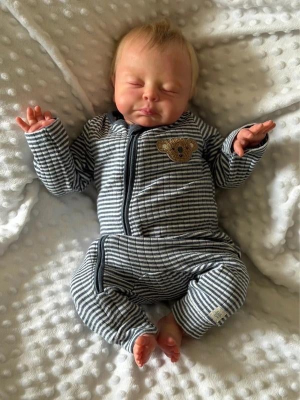 reborn baby doll, Ophalen of Verzenden, Zo goed als nieuw, Babypop