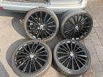 Volkswagen Up Velgen Polygon zwart 195 40 17 4x100, Gebruikt, Total car expert, Banden en Velgen, Ophalen of Verzenden