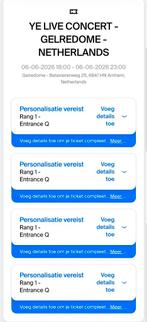 KANYE WEST 6 JUNI, Drie personen of meer, Juni