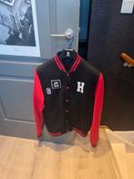 The Huge Club - Heren - College Jacket - Zwart/Rood - M, Ophalen of Verzenden, Gedragen, Rood, The Huge Club