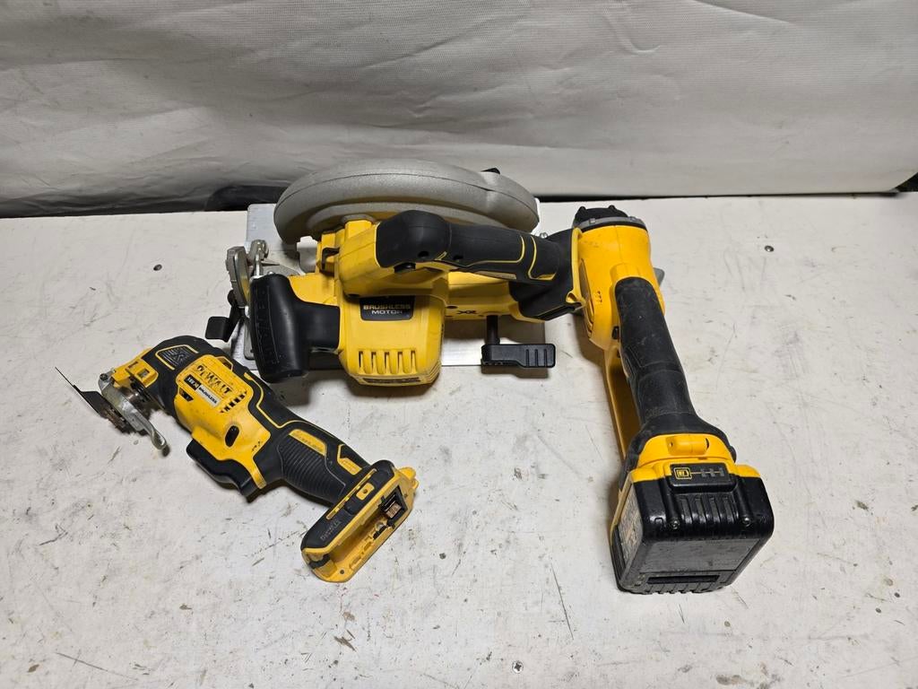 Dewalt set cirkelzaag +multitool + haakseslijper 18V, Ophalen of Verzenden, DeWALT, N.v.t, N.v.t