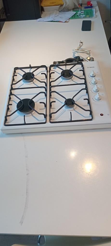 Gaskookplaat  4 pit Boche in goede staat, Ophalen of Verzenden, Vrijstaand, Gas, 4 kookzones