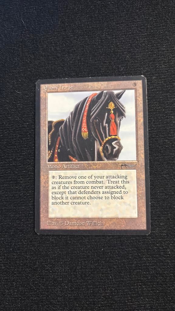 Ebony horse -  arabian nights, Hobby en Vrije tijd, Verzamelkaartspellen | Magic the Gathering, Ophalen of Verzenden, Zo goed als nieuw