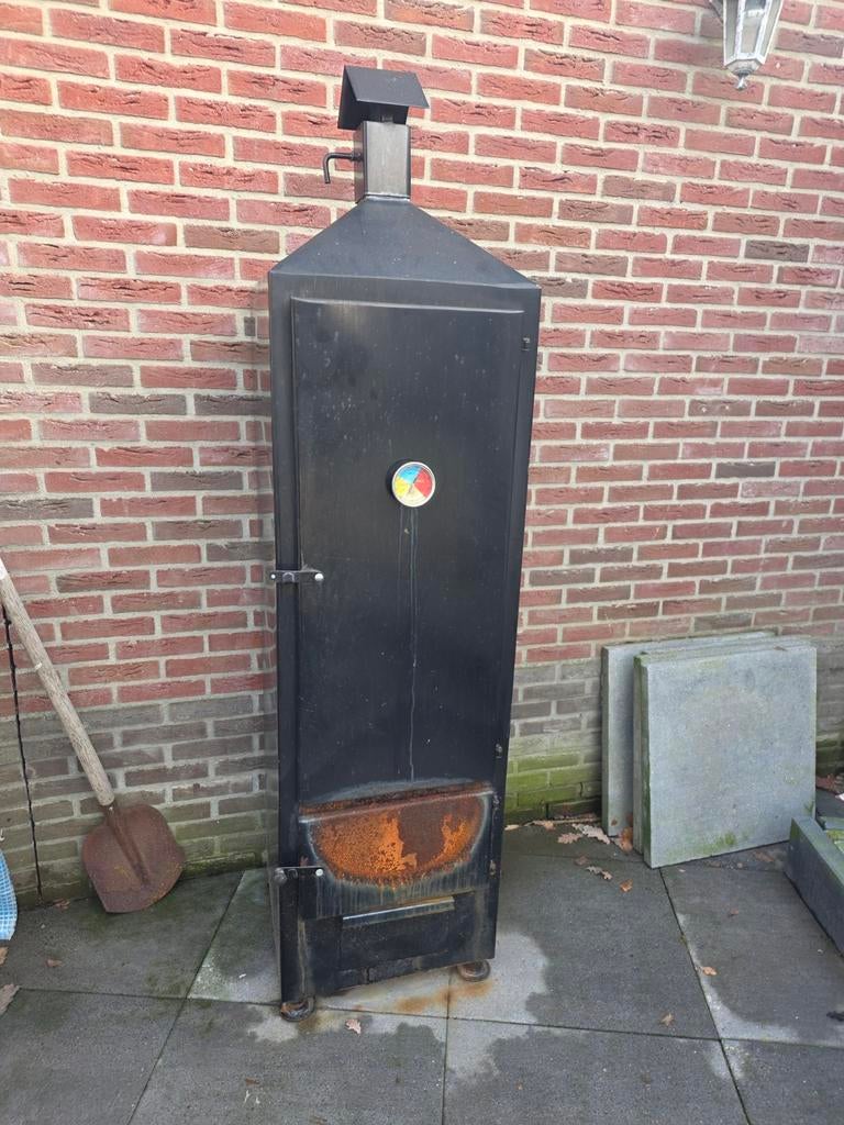 Dubbelwandige Rookoven 50x50x180 cm - Perfect voor roken, Tuin en Terras, Buitenkeukens, Gebruikt, Houtskool, Onbekend, Ophalen of Verzenden
