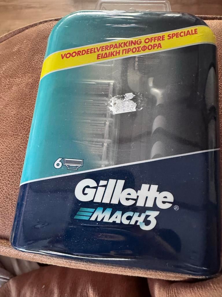 Gillette Mach3 Scheermes Houder + 6 Navulmesjes - Voordeelpa, Ophalen of Verzenden, Nieuw, Overige typen
