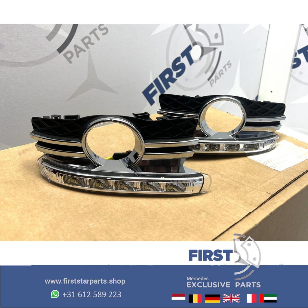 W204 MISTLAMPEN SET Pre-Facelift LED dagrijverlichting LR SE, Gebruikt, -, Ophalen of Verzenden, -