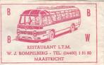 BBBW LTM Maastricht - W Rompelberg - oude bus, Ophalen of Verzenden