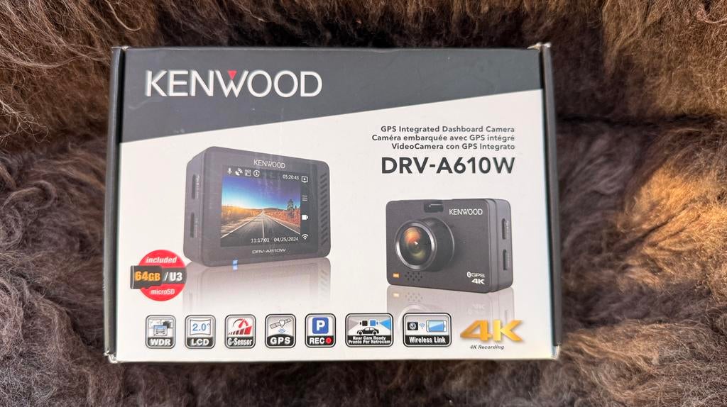 Kenwood DRV-A610W incl. 64GB geheugenkaart, Ophalen of Verzenden, Zo goed als nieuw