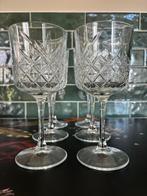 Royal Leerdam wijnglazen, 6 stuks, geslepen patroon, Ophalen, Zo goed als nieuw, Overige typen