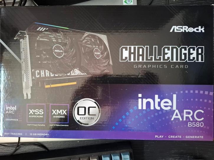 ASRock Intel Arc B580 Challenger 12GB OC, Computers en Software, Videokaarten, Zo goed als nieuw, PCI-Express 4.0, GDDR6, Ophalen of Verzenden